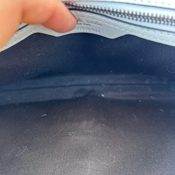 Rag & Bone Enfield Soft Leather Flap Top Purse Clutch Black Silver Bag - Picture 8 of 8